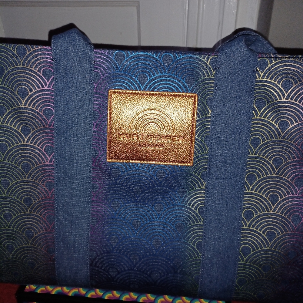 Kurt geiger large southbank denim tote